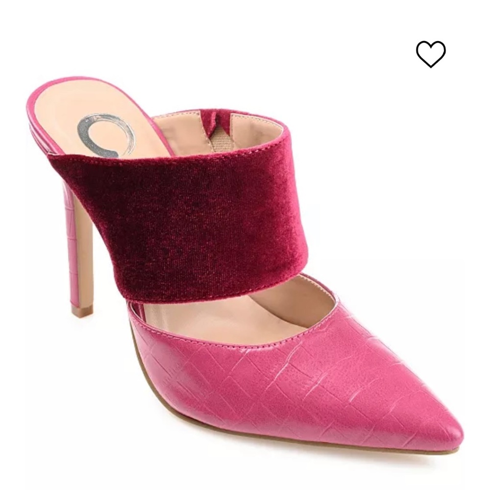 NWT Pink and red wine heels. 7.5 ready to ship